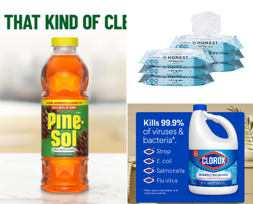 Cleaning items/supplies I use cover photo collage