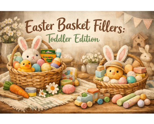 Easter Basket Fillers (Toddler Edition) cover photo collage