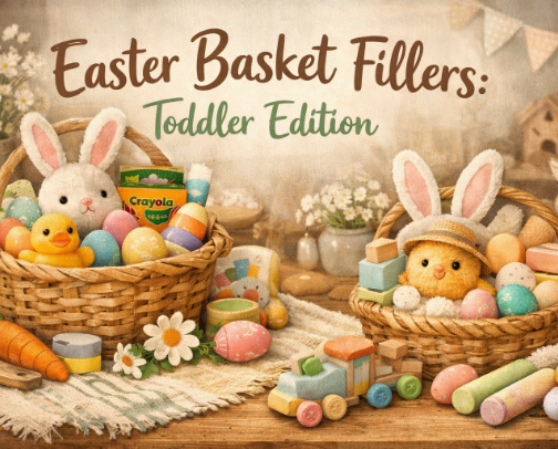 Easter Basket Fillers (Toddler Edition) cover photo collage