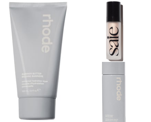 glowy, dewy, lifted, clean girl makeup!! cover photo collage