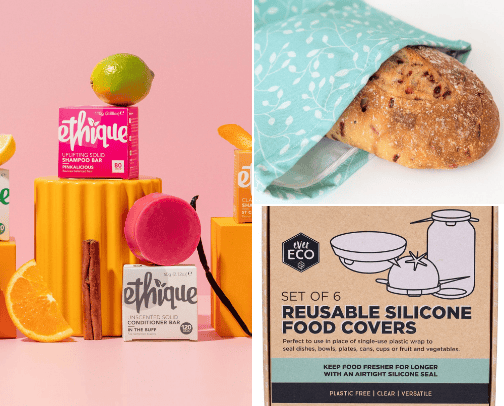 Sustainable, Low Waste, Low Tox Living cover photo collage