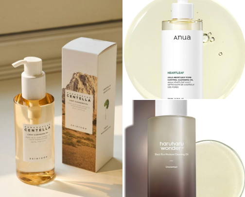 Cleansing oil cover photo collage