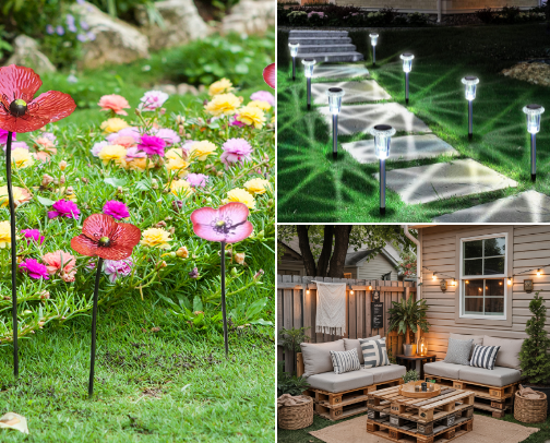 Budget Backyard Makeover Ideas for Summer cover photo collage