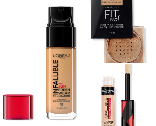 my best drugstore products 🩵 cover photo collage