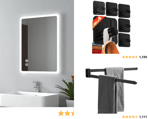 Bathroom Accessories must haves cover photo collage