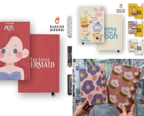 Journaling book aesthetic and super cute cover photo collage