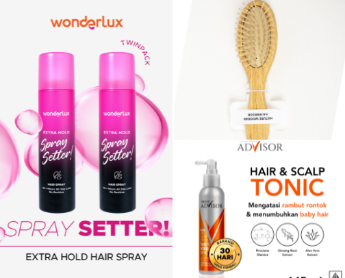 My affordable daily hair care ♥️ cover photo collage