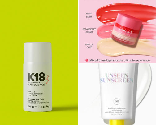 My favorite beauty recs cover photo collage