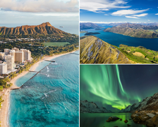 ✨ Bucket List Travel Locations ✨ cover photo collage