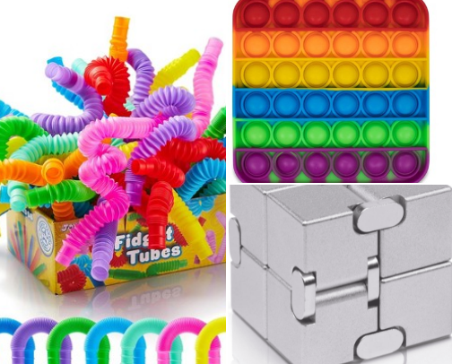 Friendly Fidget Toys cover photo collage