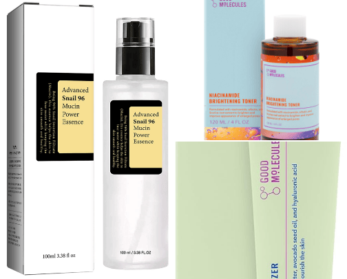 Current Skin Care Routine for Oily Face cover photo collage