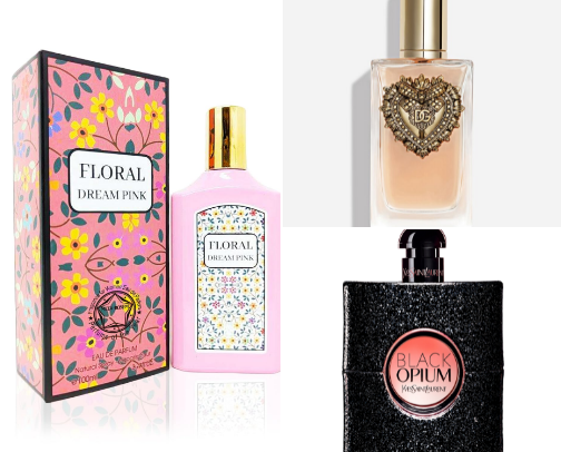 Perfumes/Body mists cover photo collage