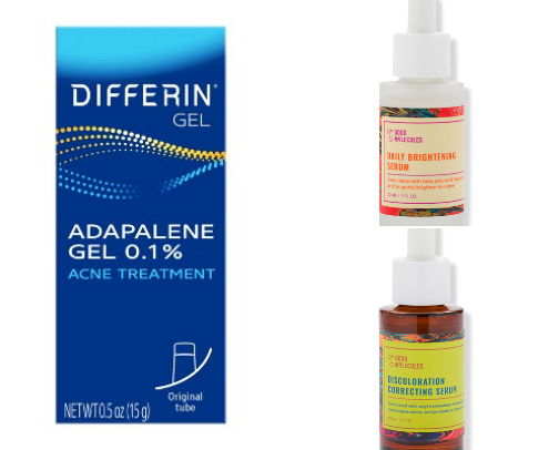 product that help acne scars cover photo collage