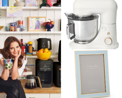 White and Gold Home Appliances and Decor cover photo collage