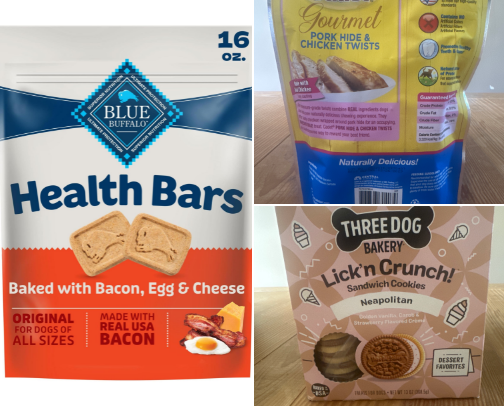 Doggies favorite snacks cover photo collage
