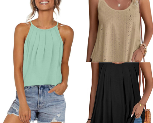 Top 10 Pleated Spaghetti Strap Tanks That Look Effortlessly Elegant cover photo collage