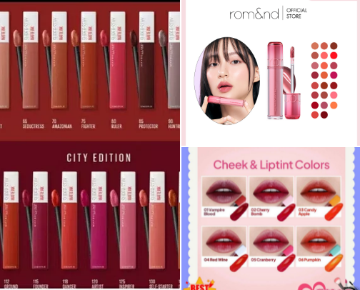 Lipstick recommendations cover photo collage