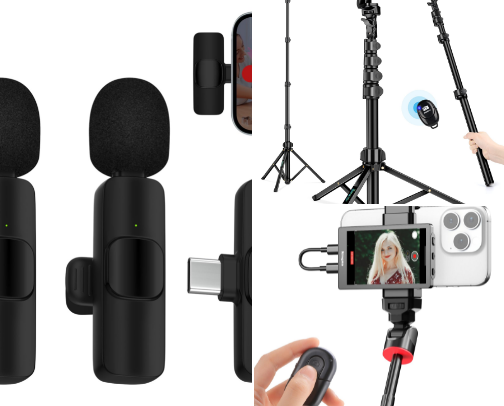 Content creator must haves cover photo collage