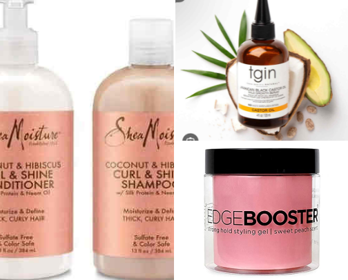 hair products for my girlies🎀. cover photo collage