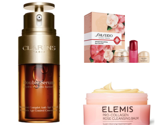 High end skincare gems cover photo collage