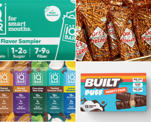 Favorite on the go snacks cover photo collage