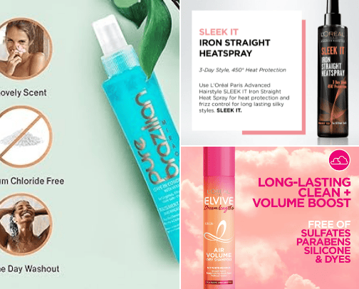 🤍Hair care essentials that make your hair looks healthier,less damaged and color-safe🎀 cover photo collage