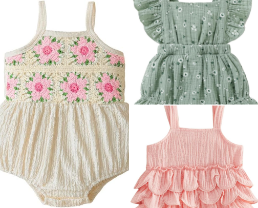 Rompers Baby Girl, aesthetic and low price cover photo collage