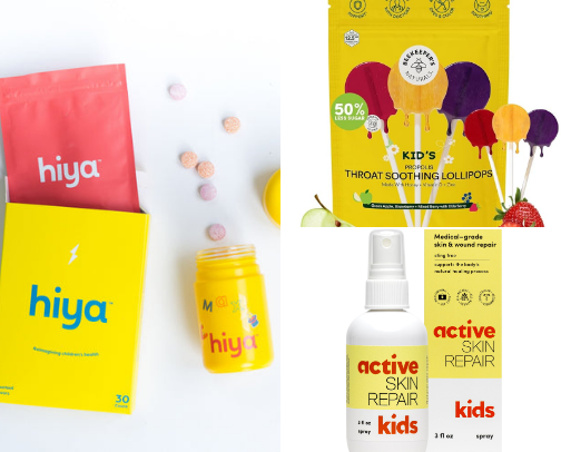 kids natural / low-tox health & wellness cover photo collage