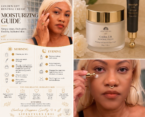 Anti aging Skincare cover photo collage