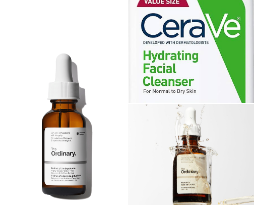 skincare products i’ve repurchased over and over cover photo collage