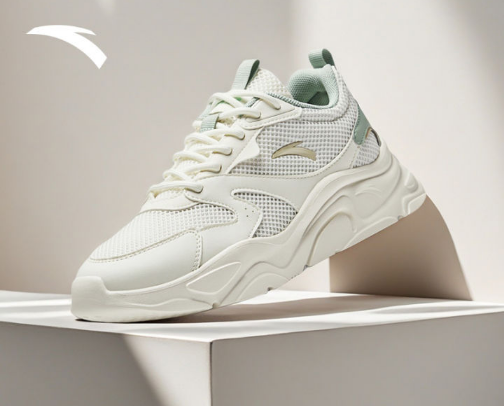 ANTA SS Women Sports Sneakers Basic Versatile White Shoes Comfortable Footwear 122518003U cover photo collage