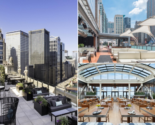 Views & Vibes: Chicago Rooftops I Love cover photo collage