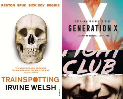 My Favorite Transgressive Fiction | Gen X Cult Classics cover photo collage