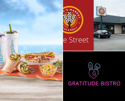 Healthy places to eat on the go cover photo collage