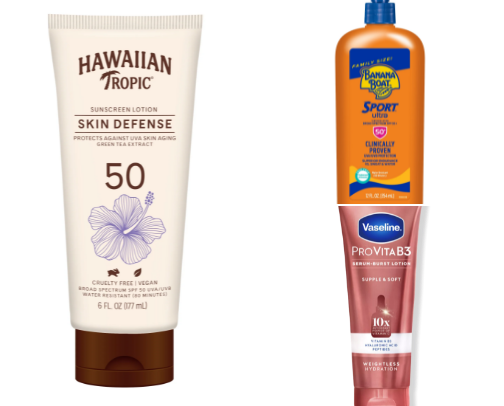 Sun Defense Lotion Reco cover photo collage