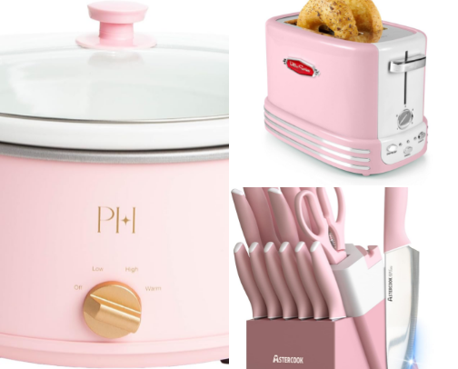 Pink Kitchen Must haves 🩷🌸 cover photo collage