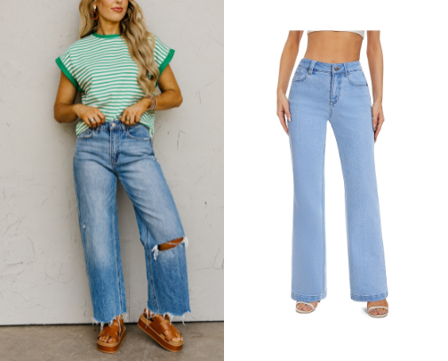 Tall girl friendly jeans cover photo collage