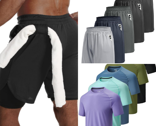 Sport clothes for men - Amazon cover photo collage