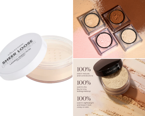 Powders for the matte girlies cover photo collage