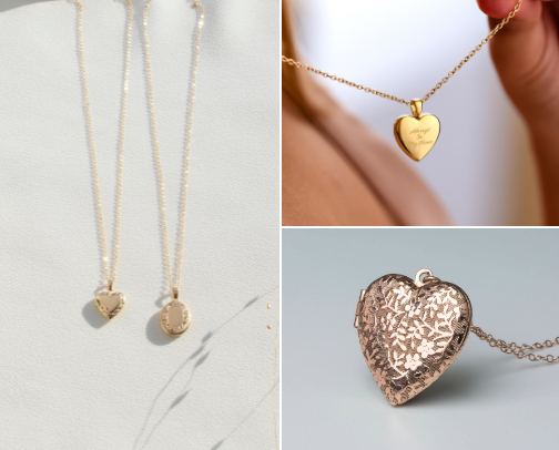 Charm necklaces for you to store your favorite pic or keepsake. cover photo collage