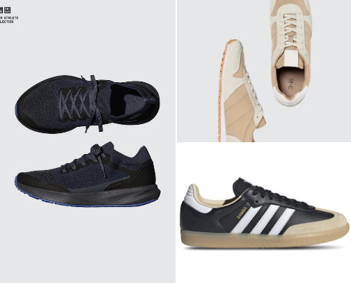 Fashionable shoes cover photo collage
