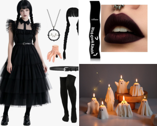 Ultimate Halloween Guide: Aesthetic Outfits, Spooky Room Decor & Party Essentials 🎃👻 cover photo collage
