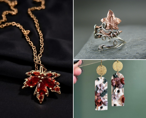 Elegant Fall Jewelry Finds cover photo collage