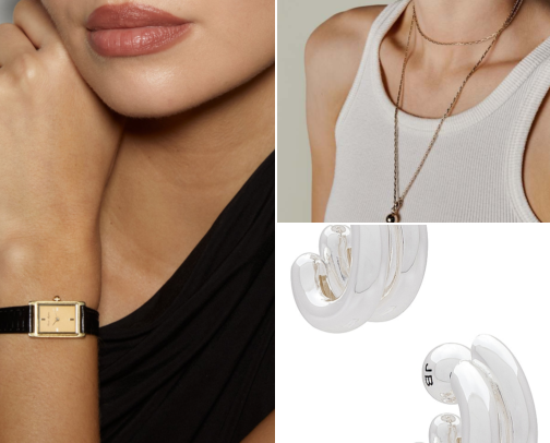 favorite everyday fashion accessories (belts, scarves, jewelry, sunglasses etc.) cover photo collage