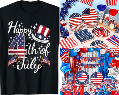 4th of July Essentials cover photo collage