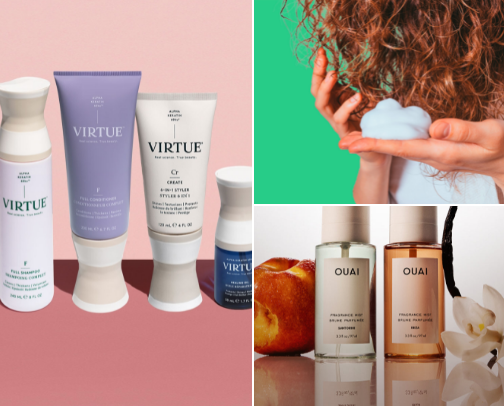 wavy hair routine cover photo collage