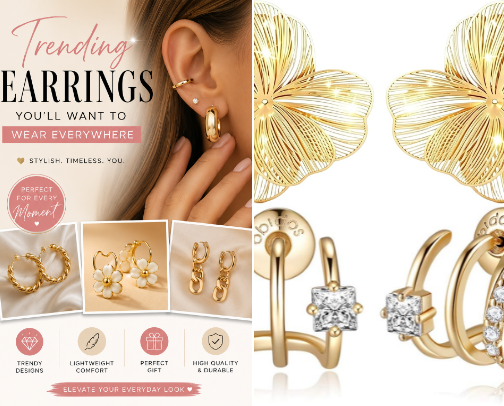 Trending Earrings You’ll Want to Wear Everywhere cover photo collage