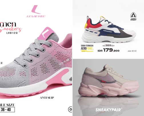 Rekomendasi Sepatu Olahraga Harga Affordable cover photo collage