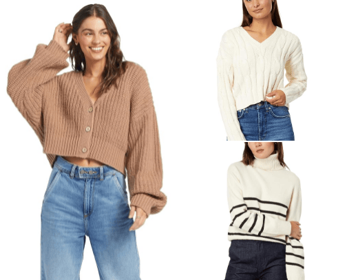 Cold days are best for sweaters! cover photo collage