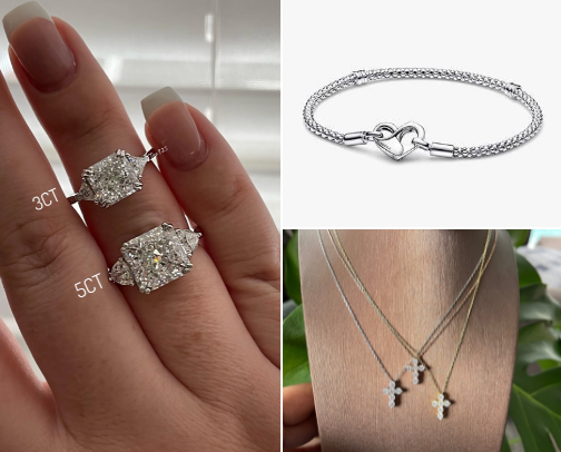 Trending simple Elegant Jewelry cover photo collage